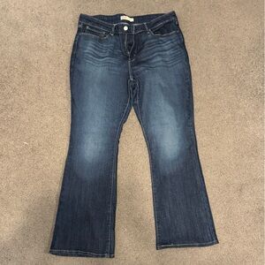 Women’s Levi's Mid Rise Dark Blue Bootcut Jeans: W33 L30